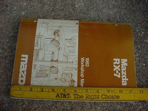 82 mazda rx7 original factory workshop manual