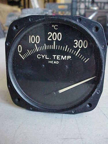 Vintage kollsman square d cylinder head temp gauge