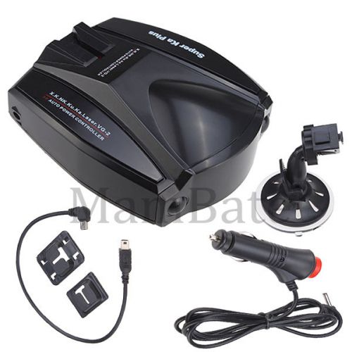 Full band car radar detectors voice for gps navigator patented durable + charger