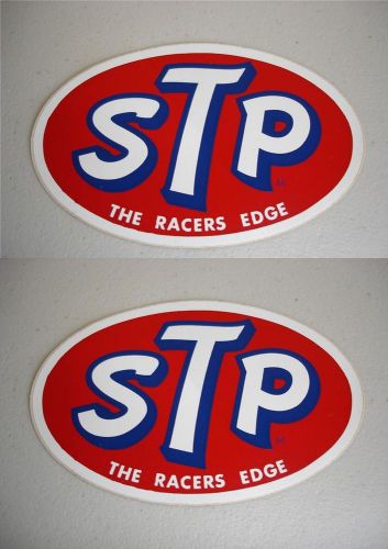 Vintage stp racing sticker decal richard petty nascar toolbox lot of two nos