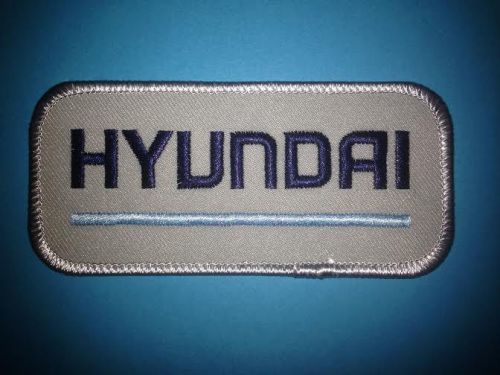 Rare 1990's hyundai car club auto jacket hat work shirt patch crest