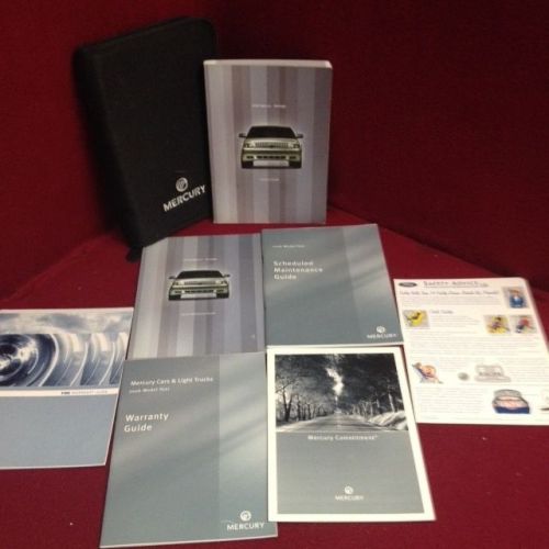 2006 mercury montego owners manual with warranty guide and case