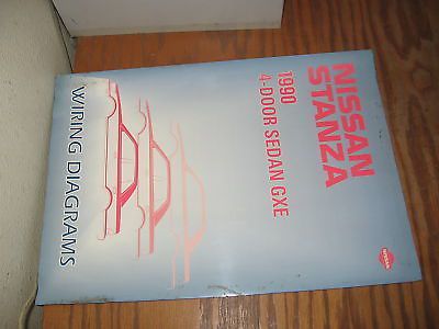 1990 nissan stanza factory service manual wiring diag