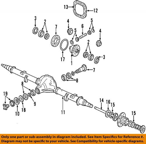 Ford oem rear differential-pinion seal bl3z4676a