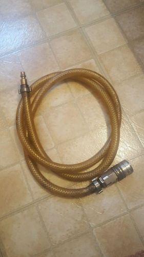 Coolant drain/ fill specialty hose and fitting(s) for volvo / mack radiators
