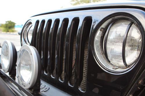 Jeep wrangler tj gelcoat fiberglass grille cover perfect fit