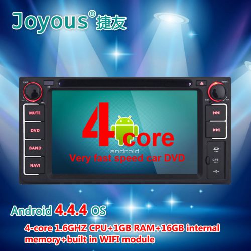 Quad core android 4.4.4 wifi universal car 2 din stereo dvd gps radio for toyota
