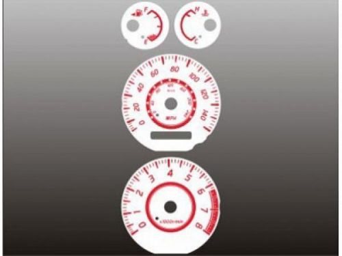 White face gauge kit fits 2002-2003 nissan sentra se-r dash instrument cluster
