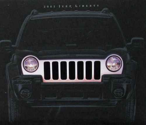 2002 jeep liberty limited edition &amp; sport original color sales brochure xl