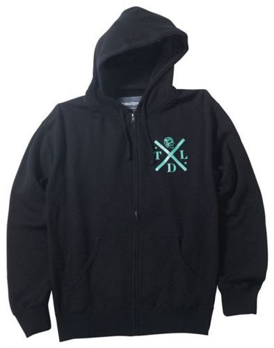 Troy lee designs axle zip-up hoodie large black 6207-5210