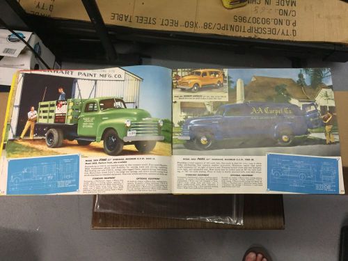 Antique classic chevy truck - original chevrolet dealer brochure