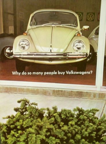 1968 volkswagen prestige dealer sales brochure beetle original