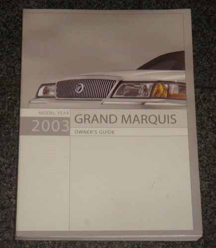 2003 mercury grand marquis owners manual