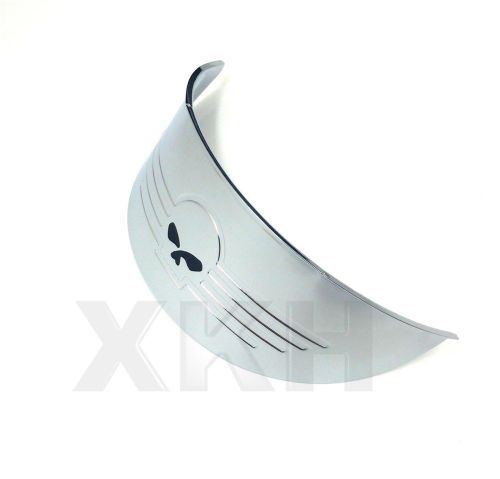 Chrome 7&#034; skull headlamp/headlight visor for 84-17 harley (aftermarket #69793-07