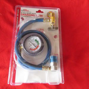 A/c pro gbm-4 r-134a air conditioning pro heavy duty charging hose &amp; gauge