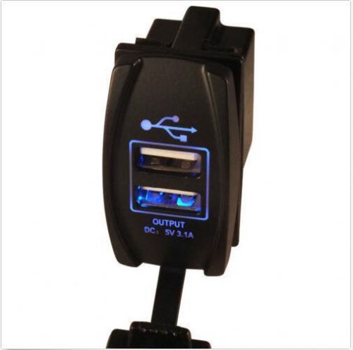 Standard double usb socket arb carling rocker switch  waterproof cover 12v