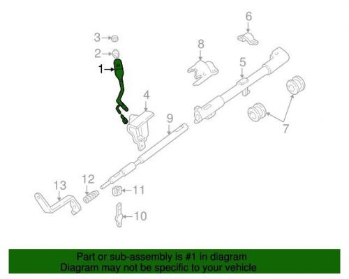 Genuine 1992-1996 ford shift lever f4uz-7210-a