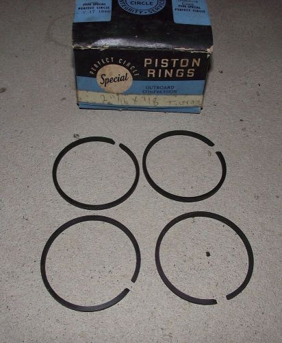 Bf2c2944-1 nos 4 vintage piston compression rings 2 11/16 x 1/8 + .010