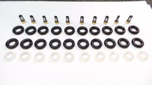 2005-2001 ford 6.8 4.6 v10 fuel injector repair service kit seals filters pintle