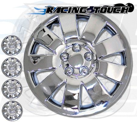 Metallic chrome 4pcs set #721 14&#034; inches hubcaps hub cap wheel cover rim skin