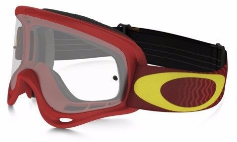 Oakley goggles xso-frame mx shockwave red yellow w/clear