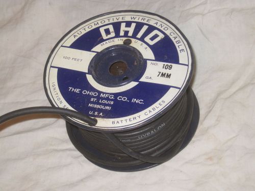Ohio automotive wire &amp; cable no. 109 7mm *partially used roll from 100&#039; feet