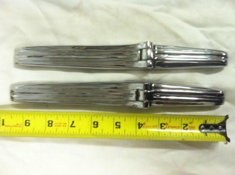 1941 buick trunk hinge set 50/70 series (chrome trim deck lid)
