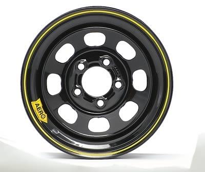 50 series black powdercoat roll-formed wheels 2" backspace aero race wheels
