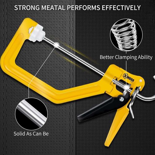 XINQIAO Wood Clamps for Woodworking Steel Working 1PC 6", Yellow, US $23.41, image 4