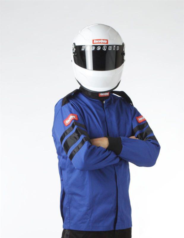 Racequip 111027 blue men's 2x-large 110 series pyrovatex sfi-1 jackets -