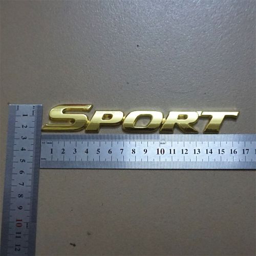 1x Chrome Golden SPORT Metal Badge Emblem Decal Sticker Trunk V6 Fender 4WD Auto, US $9.99, image 18