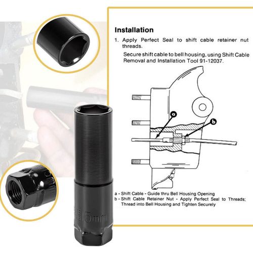 Shift Cable Tool Socket 91-12037 Hinge Pin Tool 18-9861 for Mercruiser Alpha 1, US $22.89, image 4