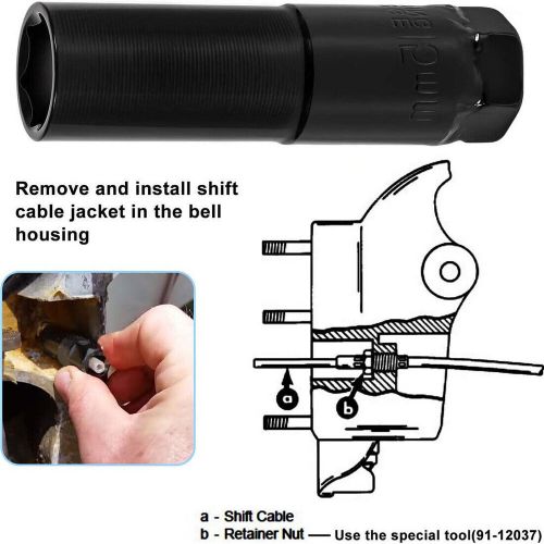 Shift Cable Tool Socket 91-12037 Hinge Pin Tool 18-9861 for Mercruiser Alpha 1, US $22.89, image 6