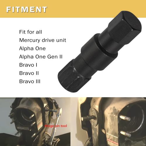 Shift Cable Tool Socket 91-12037 Hinge Pin Tool 18-9861 for Mercruiser Alpha 1, US $22.89, image 13