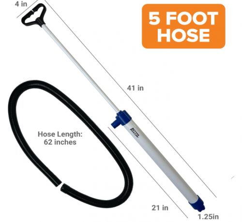 Hand Water Pump, Hand Pumps Siphon Pump Bailer Kayaking Boat with Hose Portable, US $39.99, image 4