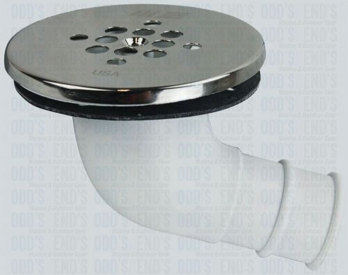 Nylon drain with stainless steel cover boat, outdoor  deck drain shower drain