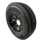 Trailer tire on rim st235/80r16 radial lrg 8 lug 8x6.5" modular black wheel