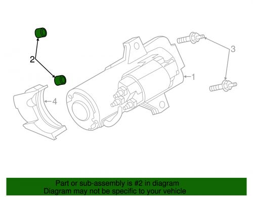 Genuine Ford Starter Spacer W701350-S437, US $10.62, image 2