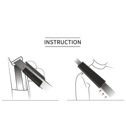 For Mustang pony Seat Belt Leather Pad Shoulder Strap Cushion Cover 4Pcs #3, US $129.99, image 2