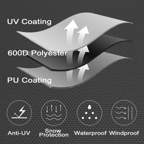 Outboard Motor Cover 600D Boat Motor Cover Waterproof UV Resistant Engine BLACK, US $21.99, image 2