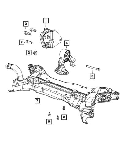 Genuine Mopar Engine Mount 68195033AD, US $72.96, image 3