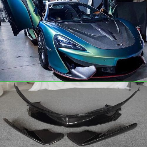For McLaren 540C 570S 570GT CARBON FIBER FRONT BUMPER LIP SPLITTER + Corner, US $1,799.99, image 12