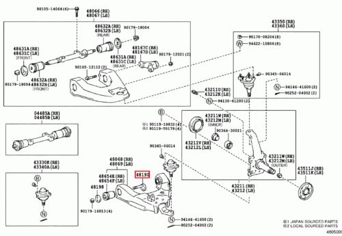 Genuine 4Runner VZN130 VZN120 VZN110 VZN105 Lower Arm Camber Adjuster Bolt x2, AU $65.91, image 20