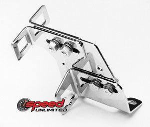 Edelbrock 8030 chevy throttle cable bracket chrome