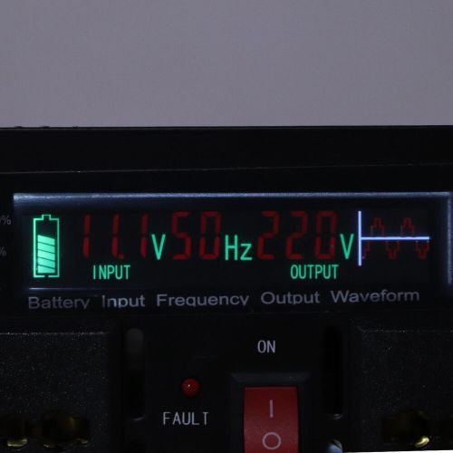 Car 4000w car lcd power converter modified sine inverter with double plug