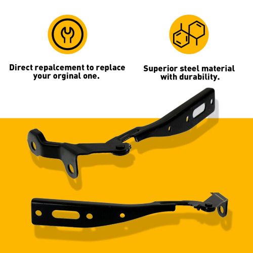 Set of 2 Hood Hinges LH Steel & RH Side For 2013-17 Honda Accord / 2013-15 Sedan, US $23.99, image 6