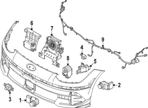Genuine hyundai pedestrian spkr 96390-kl200