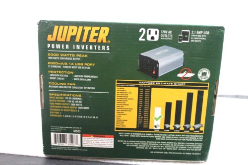 Jupiter 1000w Continuous/ 2000w Peak Power Inverter (63523), US $69.99, image 9