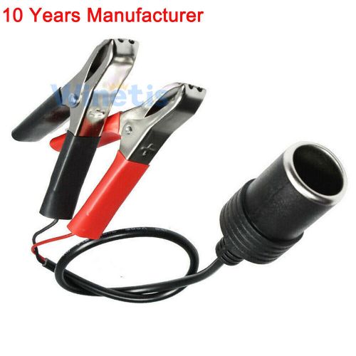 WINETIS 1x 12V Car Battery Alligator Clamp Clip to Cigarette Lighter Charger, US $9.48, image 6
