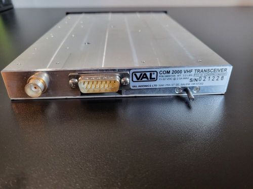 VAL Avionics COM 2000 VHF Transceiver P/N 0800105, US $600.00, image 3